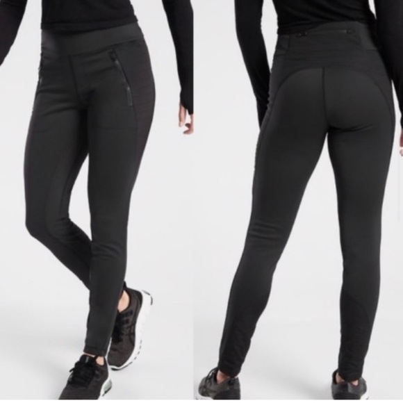 Athleta Pants - Athleta Black High-Waisted Leggings for Performance